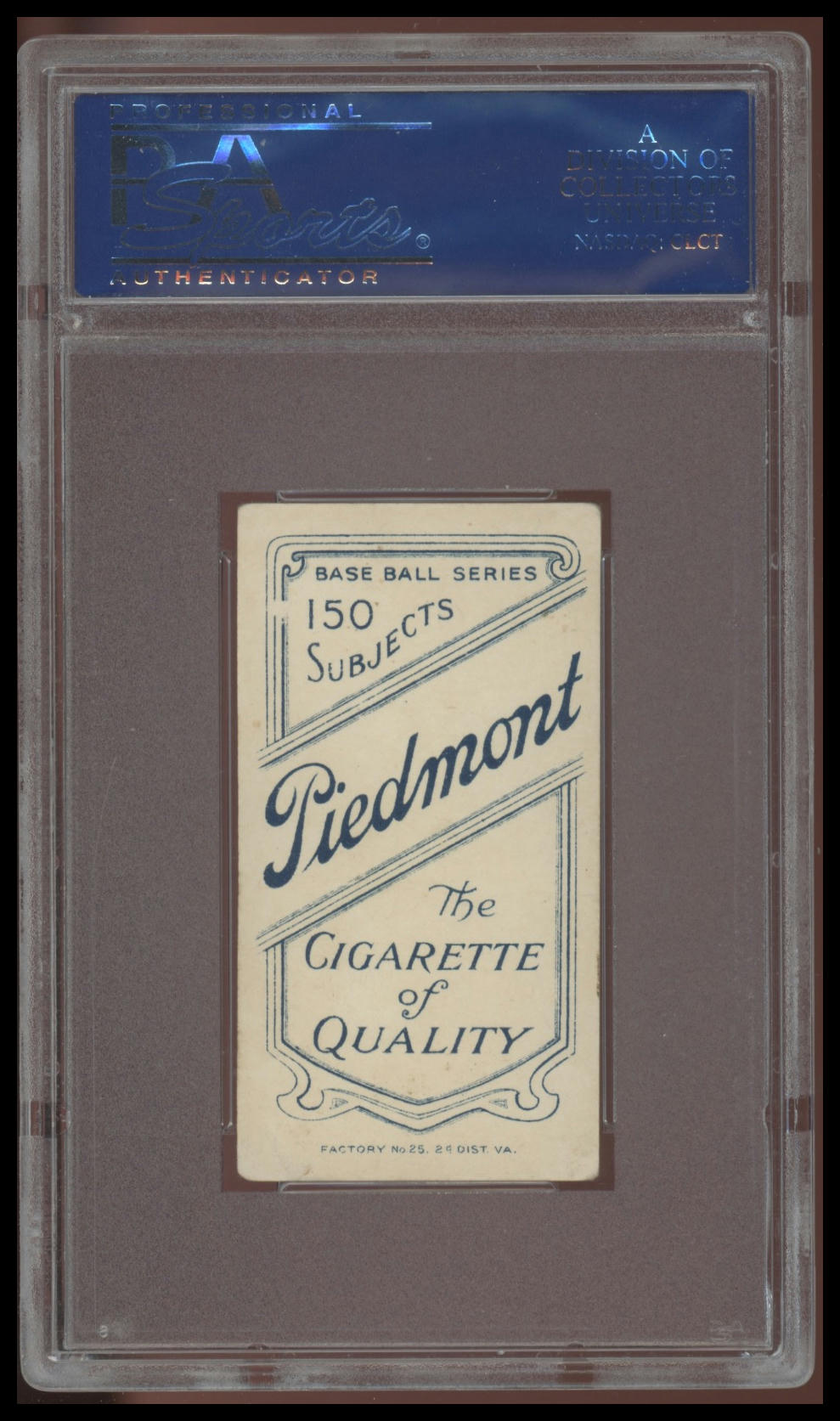 1909-11 T206 Johnny Evers Bat Cubs HOF RARER VARIATION PSA 3 VG Piedmont 150