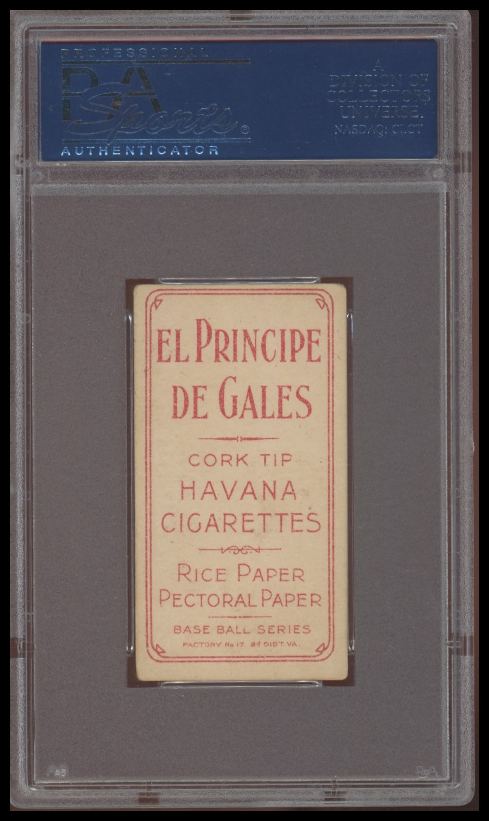 1909-11 T206 Spike Shannon Kansas City, EL PRINCIPE DE GALES PSA 4 VG-EX