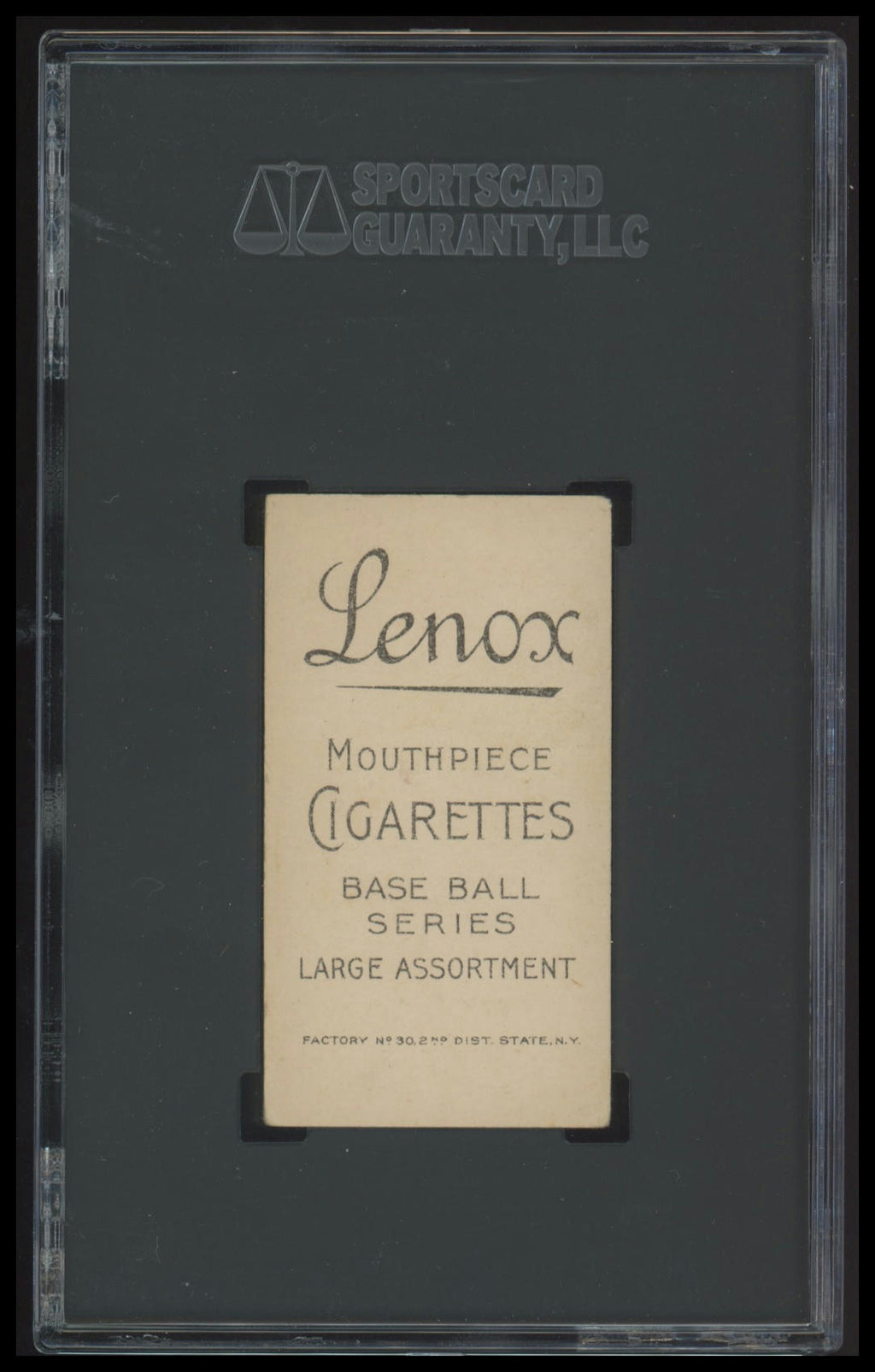 1909-11 T206 Black Lenox Chief Bender Pitching, No Trees - SGC 3.5 HOF