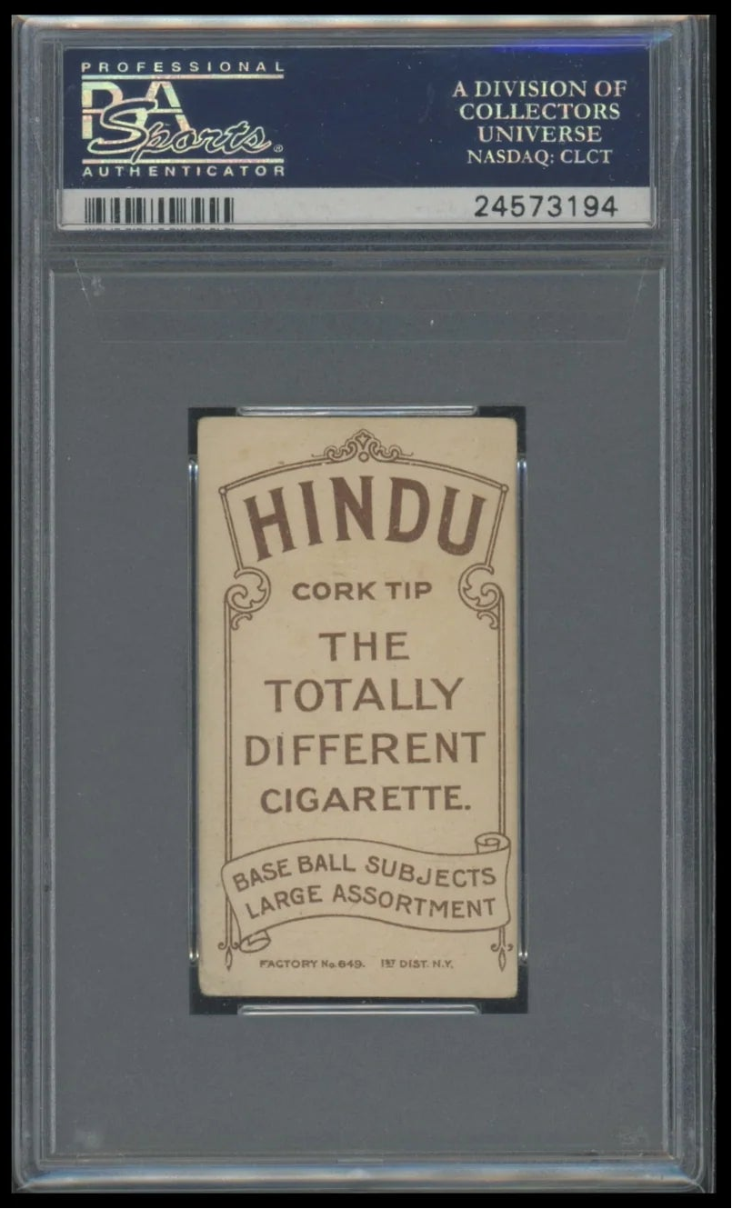 1909-11 T206 Brown Hindu Ed Walsh PSA 3.5 VG+