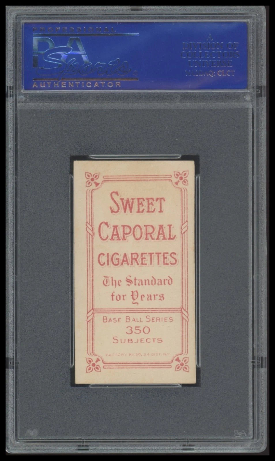 1909-11 T206 Vic Willis Portrait HOF PSA 6 EX-MT Sweet Caporal 350/30